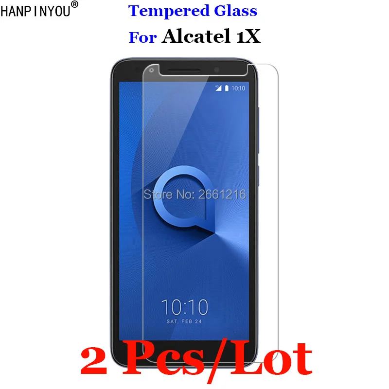 2 шт./лот для Alcatel 1X закаленное стекло 9H 2.5D Премиум Защитная пленка экрана 5059A 5059D