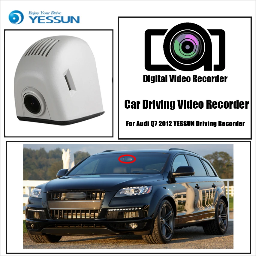 YESSUN для Audi Q7 2012 Автомобильный видеорегистратор Мини Wifi камера Полный