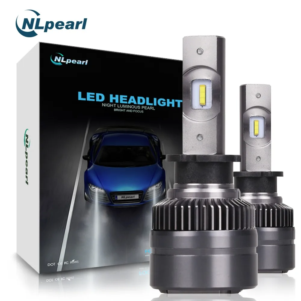 

NLpearl 2018 2Pcs 6000K 16000LM/Pair Csp Super Led H3 Headlight Bulbs H4 H7 H1 H11 9012 9005 9006 H3 Led Bulb Car Fog Light 12V