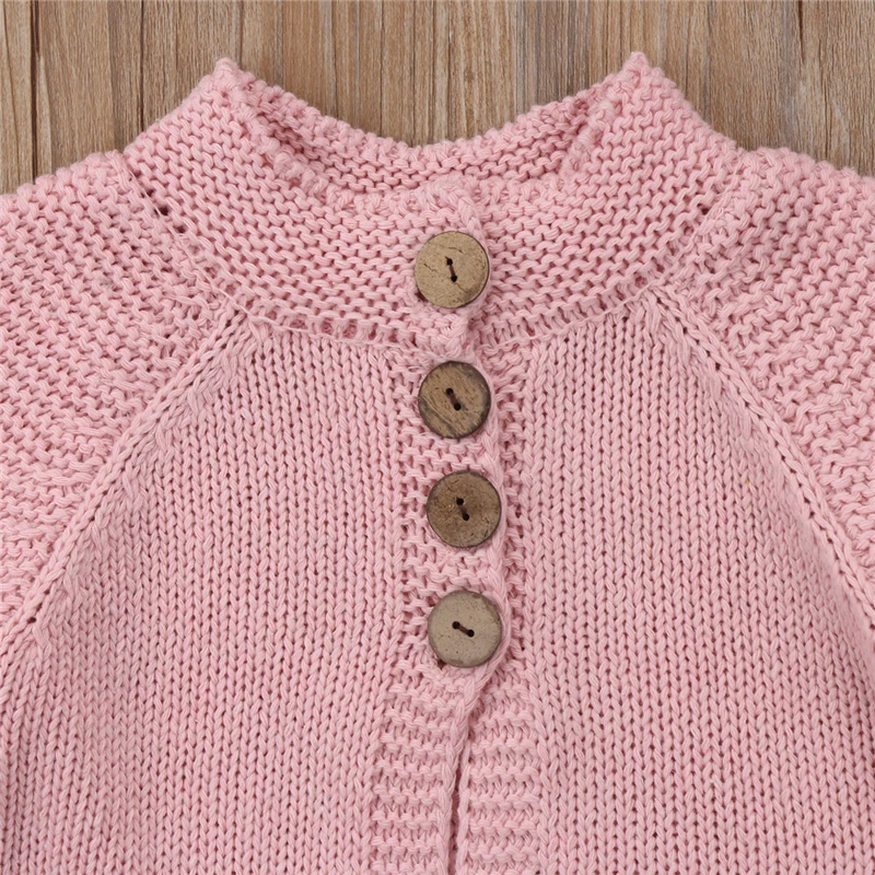 Pudcoco От 1 до 8 лет для маленьких девочек свитер с длинными рукавами для девочек плащ серый теплые свитера Трикотаж Пальто Одежда для девочек