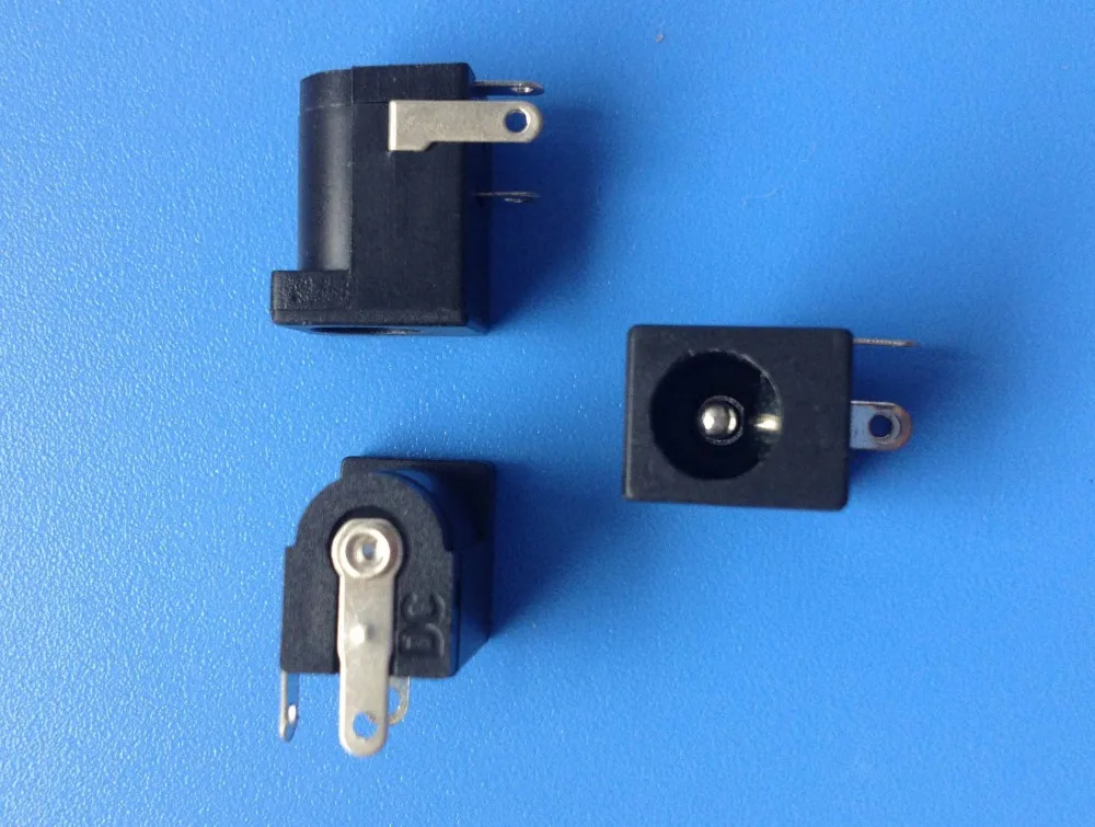 

New DC Power Jack 2.1mm Barrel-Type PCB Mount 100PCS