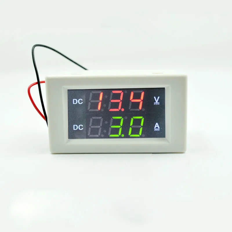 Цифровой вольтметр Амперметр постоянного тока 100V20A измеритель напряжения с