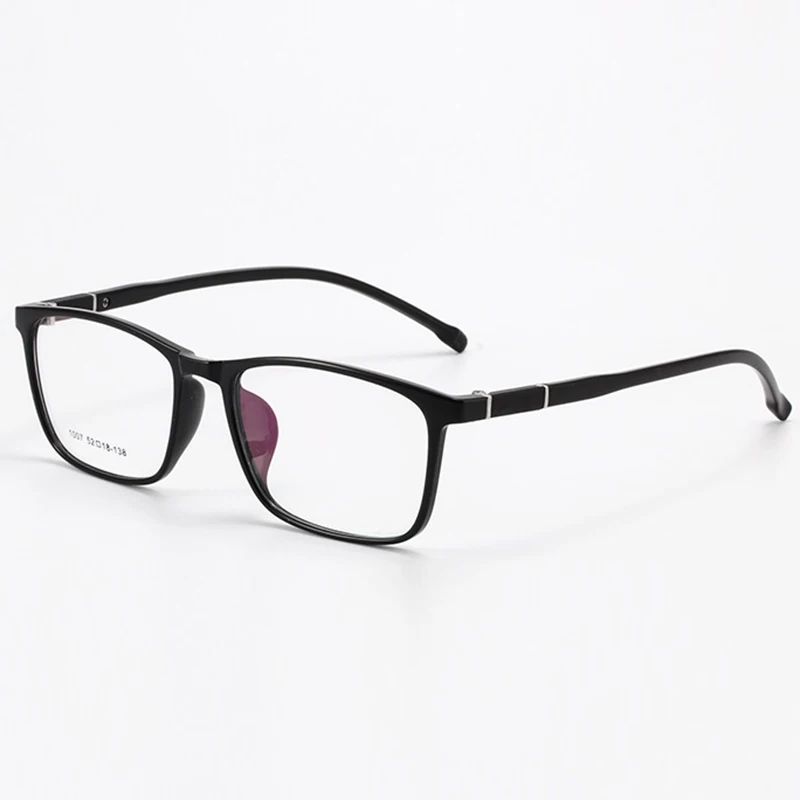 SOZOTU очки оправа для мужчин и женщин очки для работы за компьютером оптические рецептурные студенческие TR90 очки оправа для мужчин прозрачные линзы QF199 - Цвет оправы: QF199-Bright Black