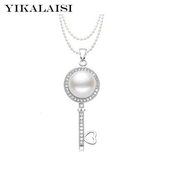 

YIKALAISI 925 sterling silver Jewelry For Women Long Multilayer 100% real Pearl Necklace Freshwater Pearl jewelry