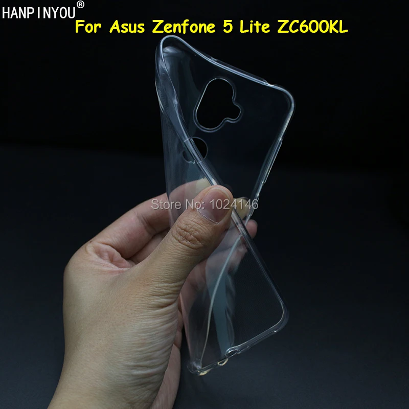 Для Asus Zenfone 5 Lite ZC600KL 6 0 &quotтонкий кристально прозрачный мягкий чехол из ТПУ для