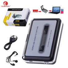 Original Portable USB Analog Tape Cassette to MP3 Converter Capture Stereo Audio Music Player for iPhone iPad PC Free Shipping