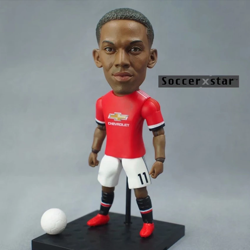 

Soccerxstar Figurine Football Player Movable Dolls 11# MARTIAL (MU 2018) 12CM/5in Figure BOX include Accessories