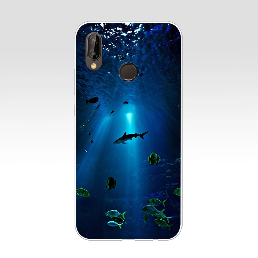 212WE ocean Whale Sharks fish Мягкий силиконовый чехол из ТПУ для Honor 10 huawei p 20 30 lite y5 2018 p30 Pro mate