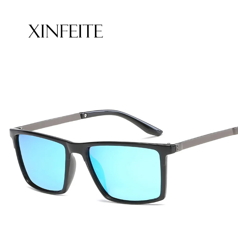 Xinfeite солнцезащитные очки мода квадратная рамка поляризованные UV400 drive спортивные Рыбалка Открытый мужские солнцезащитные очки X158
