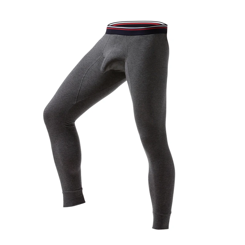 Men Warm Long Johns Leggings Pants High Quality Big Pouch Boxer Underwear Hot Winter Men Long Johns Cotton Thermal Underpants