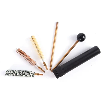 

5 in 1 Cleaner Pistol Pipe Gun Cleaning Tool Kit Rifle Handgun Mop Brush Accessory with Carry Case