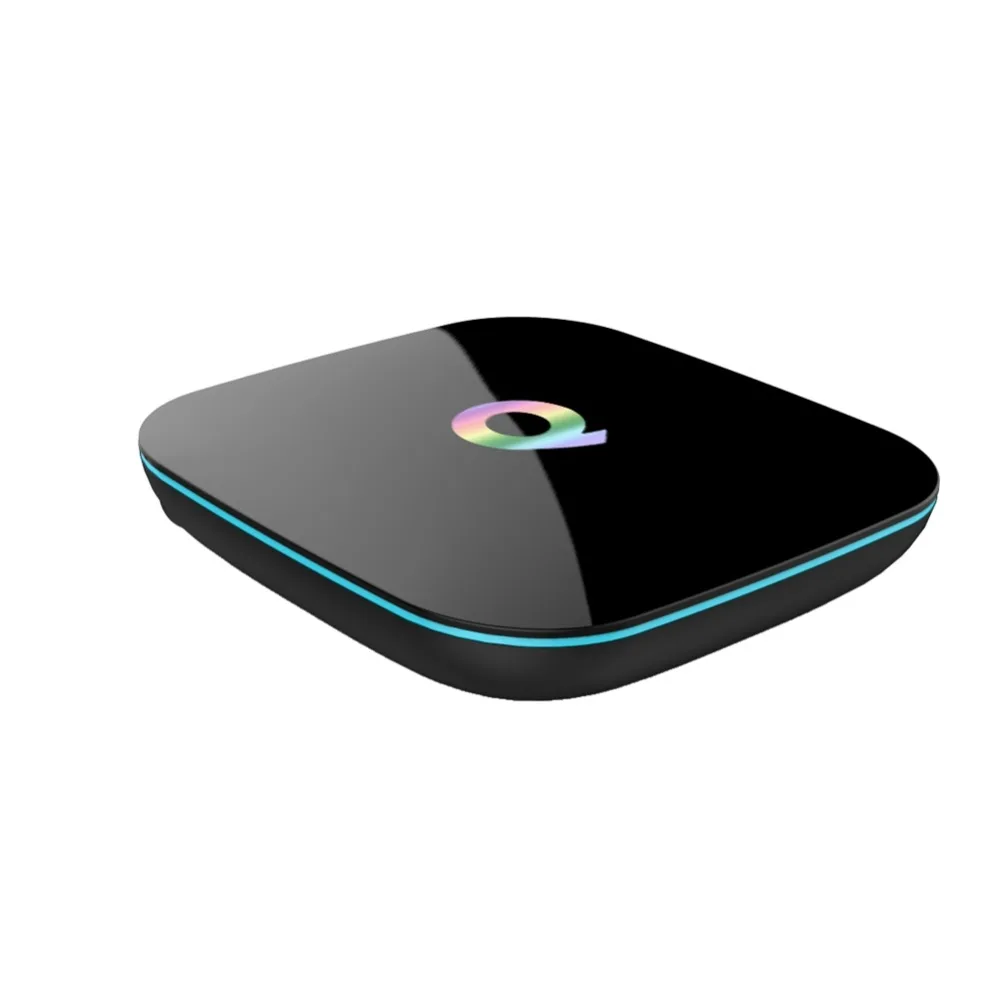 QBOX Tv Box Android 7.1 2GB 16GB Amlogic S905X Quad Core WiFi Media