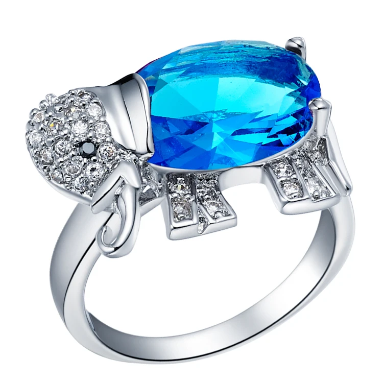 

Ring Silver Jewelry Unique Design A variety of colors J377 for women cz wedding anniversary