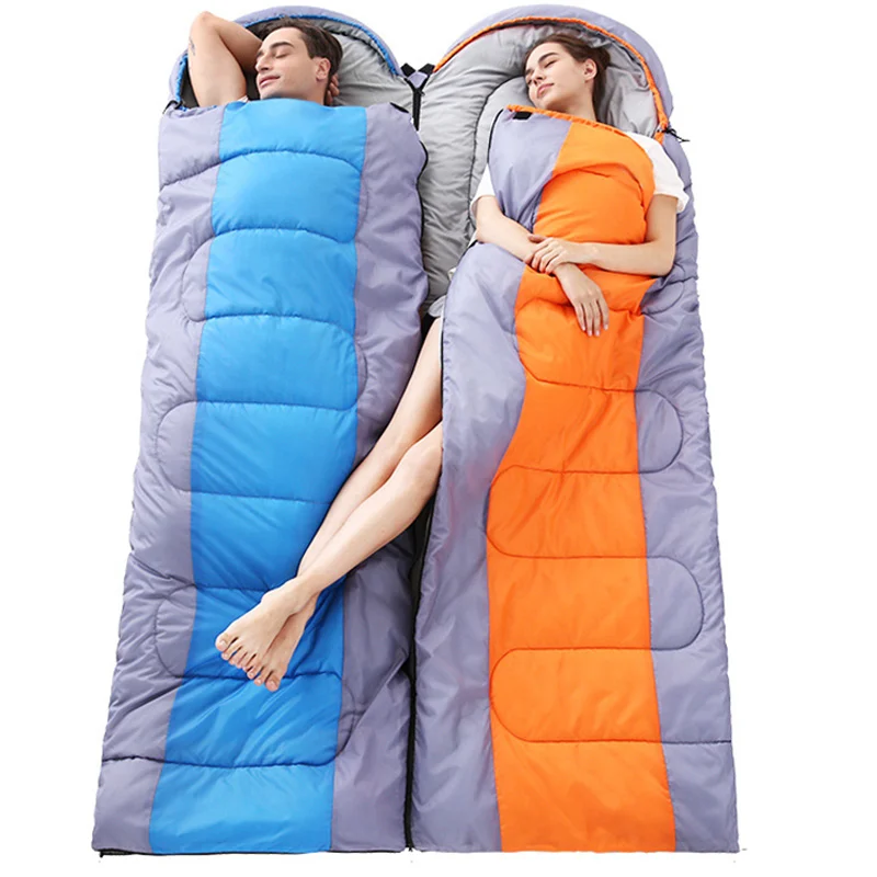 

Adult Four seasons Sleeping Bag Outdoor Travel Waterproof Sleeping Bed Camping Splicing Double Sleeping Bag YQFS-007-1.6kg