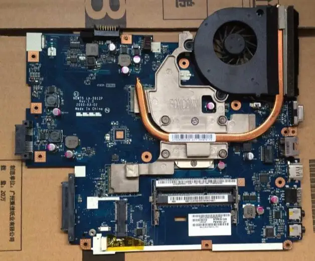

LA-5911P=LA-5912P NEW75+heatsink+CPU motherboard fit for 5552G 5551G 5551 Laptop Motherboard tested working