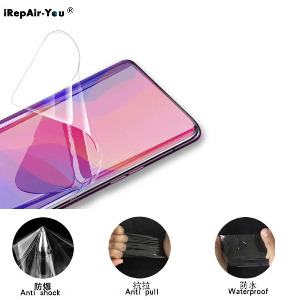 15D передняя+ задняя нано мягкая ТПУ Гидрогелевая пленка для OPPO Realme X XT X2 3 Pro A11X Reno 3 10 Z 2Z 2F полное покрытие Защитная пленка для экрана