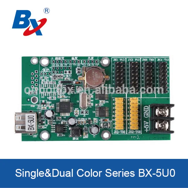 BX 5U0 5A0 USB порт ONBON светодиодный дисплей Управление Светодиодный модуль управления