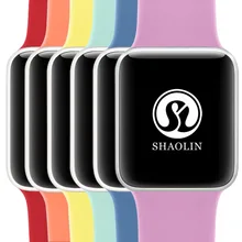 Мягкий силиконовый спортивный ремешок для Apple Watch Series 1 Series 2 Series 3, 42 мм резиновый ремешок для Apple Watch Band