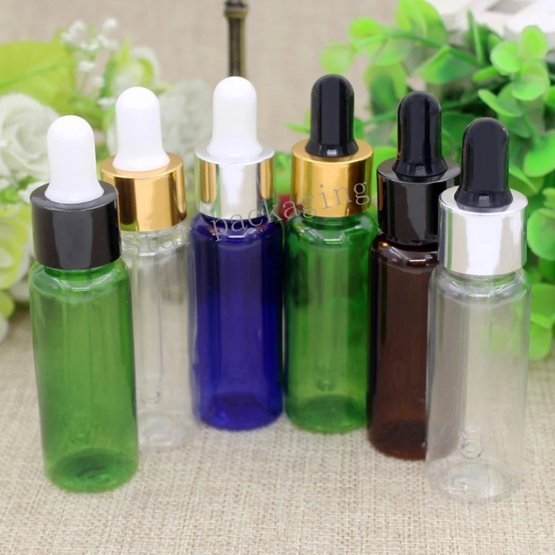 100X20ml Essential Oil Dropper Bottle With multicolor Cap,Refillable