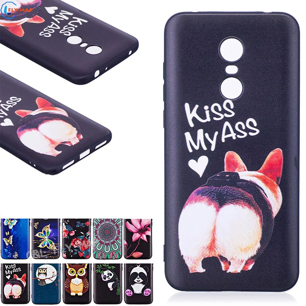 Emboss TPU Case For Xiaomi Redmi 5 Plus Redmi5Plus Shell For Xiaomi Redmi5 Plus Soft Silicone Mobile Phone Protector Cover Capa