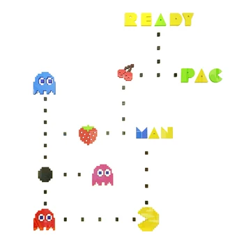 

Cartoon Pixel Game Wall Decoration Painting Kindergarten Classroom Layout Wall Sticking 3D Baby Early Education Center