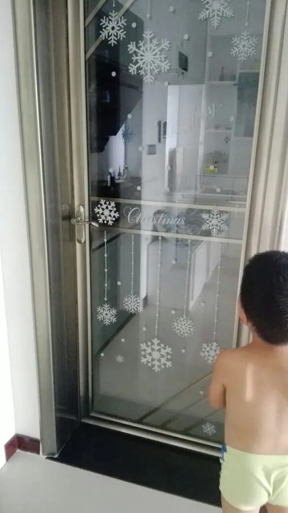 Новогодние наклейки на окно, виниловые наклейки на стены DIY со звездой, снегом, ангелом для семьи, Mutfak Duvar, магазин комнат, рождественские украшения для дома