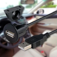 1 м 2 м Удлинительный кабель Многофункциональный Мужской и Женский USB 2,0 Зарядка для ноутбука запасные части передачи звука автомобиля приборной панели