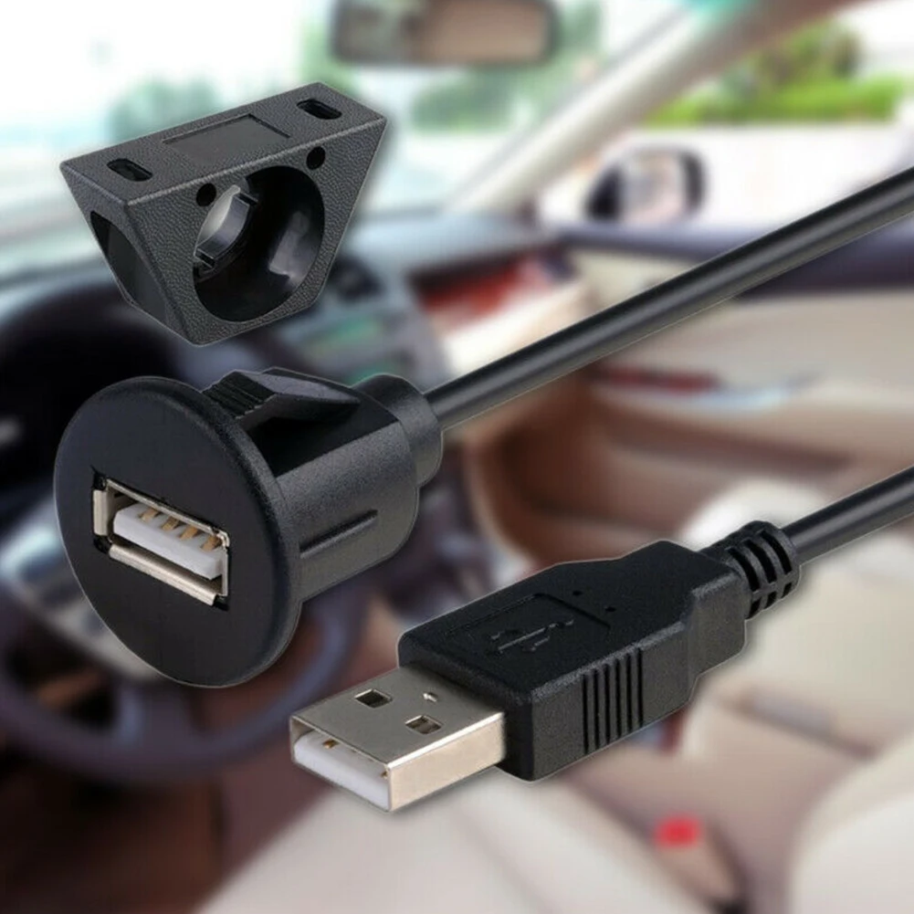

1m 2m Extension Cable Multifunction Male To Female USB 2.0 Charging For Laptop Spare Part Transfer Sound Car Dash Board