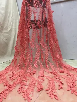 

African Lace Fabric High Quality French Tulle Lace Fabric 2019 Nigerian Laces Guipure Embroidery Fabric For Wedding XZXJUN091