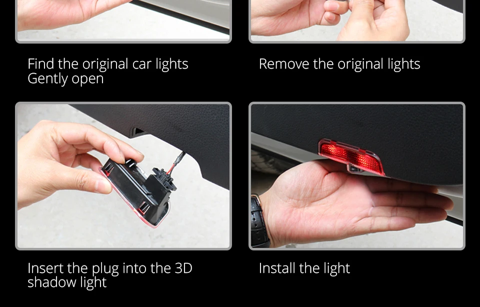 LED Car Accessories Auto Door Laser Projector Logo Emblem Welcome Shadow Lamp For Mercedes Benz W212 W176 4MATIC A C ML GL Class (15)