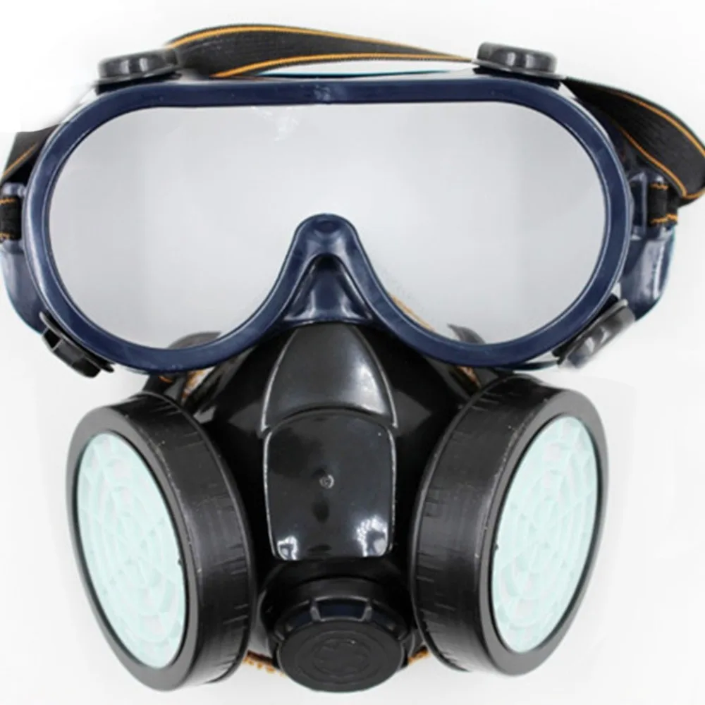 Professional Anti-Dust Goggles High Impact PC Lens Safety Eyes Goggles Mask with Filter Box for Painting Chemical Gas