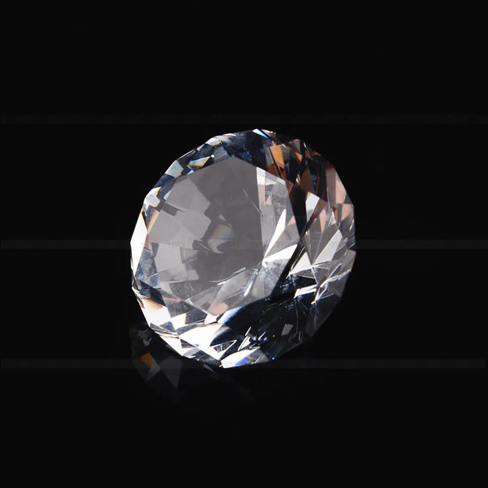 40 мм прозрачный Кристалл Алмазная огранка Стекло Ювелирные изделия кристалл пресс папье свадебное украшение домашнее стекло алмаз
