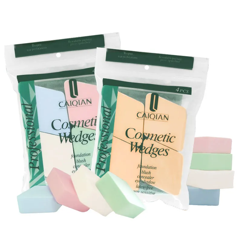 4 шт./упак. профессиональный косметический слойка порошка губки в форме ромба супер мягкий уход за кожей лица Пуховок для латекса