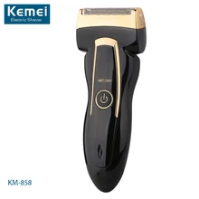 Kemei KM-858 Rechargeable Electric Shaver Twin Blade Electronic Reciprocating Shaving Razors Men’s Face Care Shaver