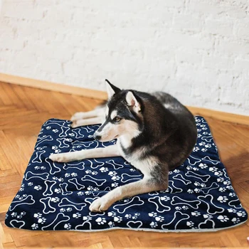 

Washable Pet Soft Blanket Dog Puppy Bed Pad Cute Coral Mat For Home Deors