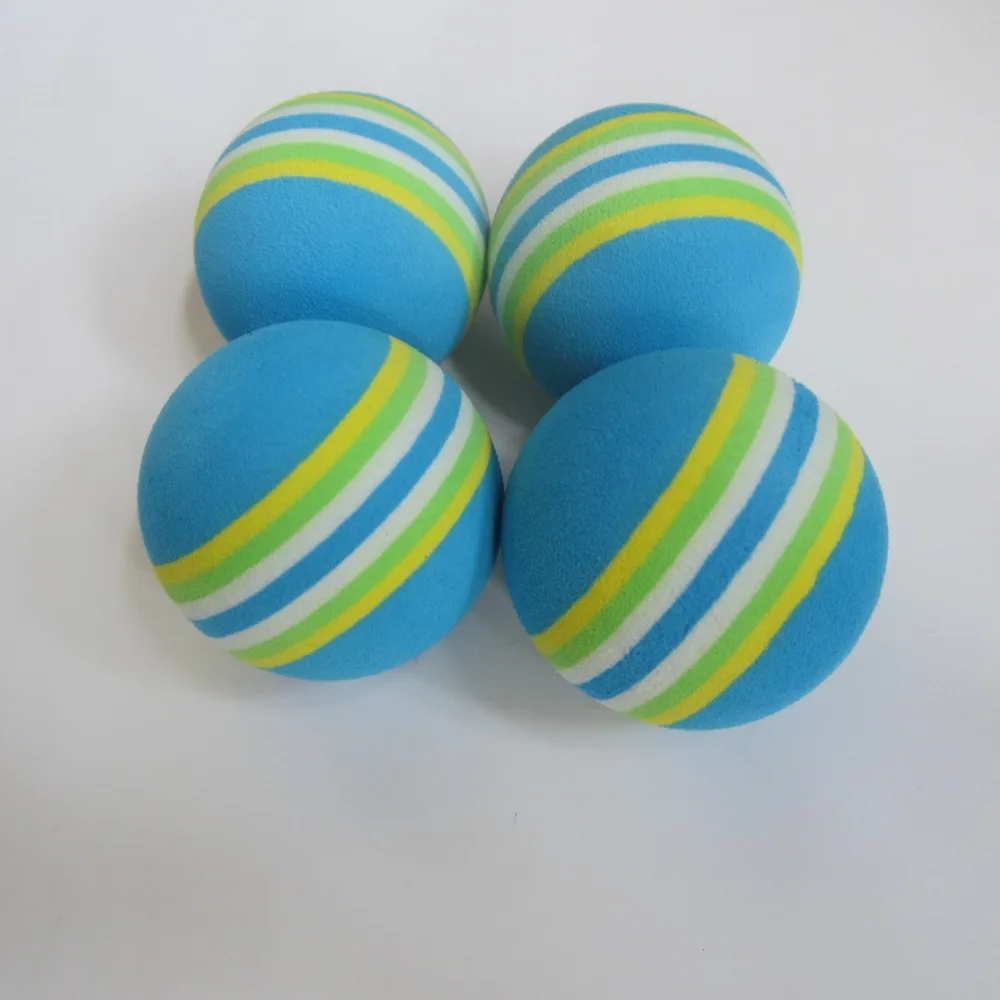 12EA Крытый мяч для игры в гольф многоцветные губчатые шарики eva мягкий мяч Радужный шар