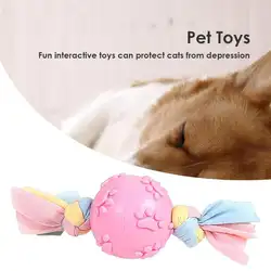 Для животных, из ТЭП игрушка следа мяч полоса ткани укус собаки жевательные игрушки для чистки зубов