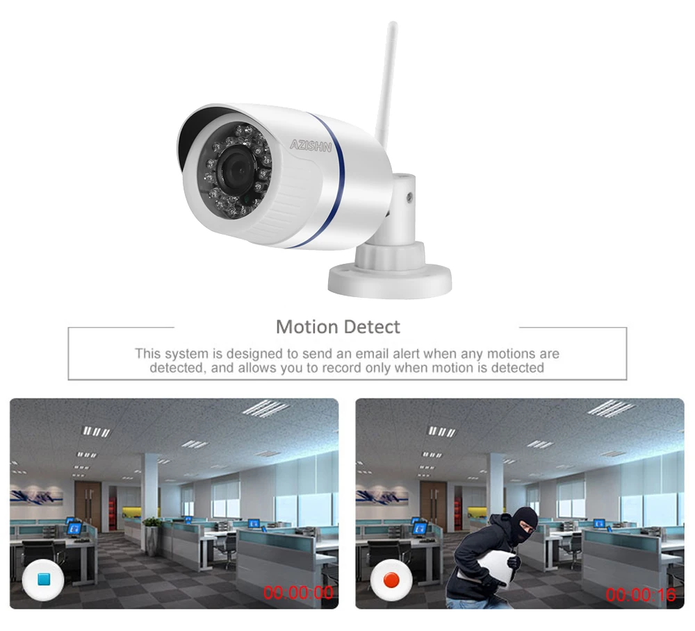 AZISHN Yoosee Wifi ONVIF IP камера 1080P 960P 720P Беспроводная Проводная P2P сигнализация CCTV уличная камера со слотом для sd-карты Макс 128G