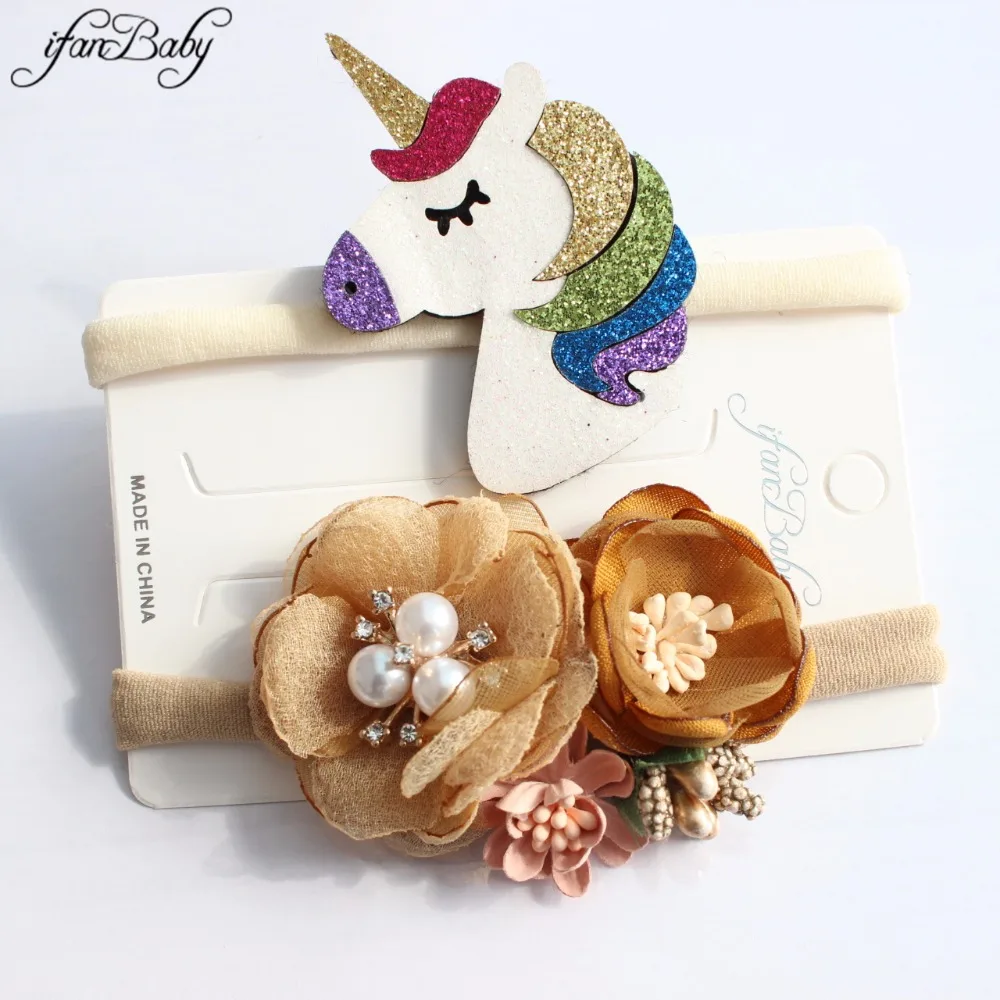 Baby Unicorn nylon headband (2)