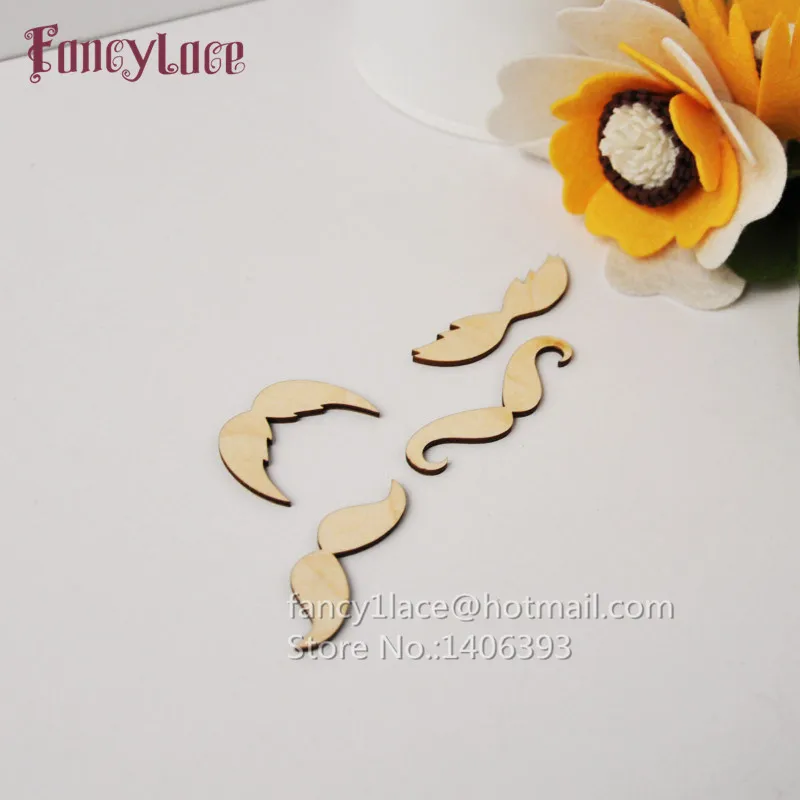 

Новое поступление, 4 вида стильных деревянных усов, лазерная резка, модные деревянные украшения для дома «сделай сам», скрапбукинг, ремесла, Украшение стен, 48 шт.