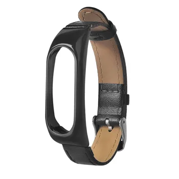 

New Business Lightweight Leather Smart Wrist Watch Strap For Xiaomi Miband 2 July28#2 Dropship