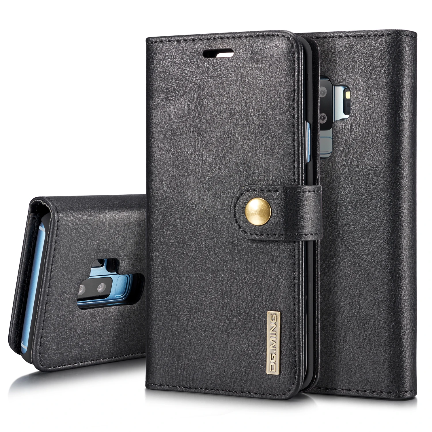 

DG.Ming Vintage Magnetic Flip Leather Wallet 2 in 1 Case for Samsung Galaxy Note 9 S9 S8 Plus Note 8 Holder Card Case Cover