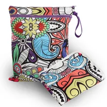 2 шт., Детская сумка для подгузников+ пеленальные подушечки для детей, водонепроницаемая сумка на молнии, тканевая сумка для подгузников, моющаяся детская влажная сумка