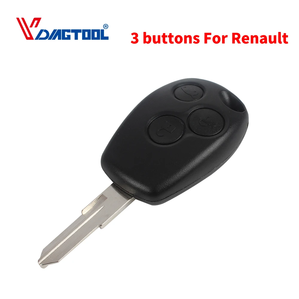 Vdiagtool New Replacement 3 Buttons Remote Car Key Shell Case For Renault Clio Modus Laguna