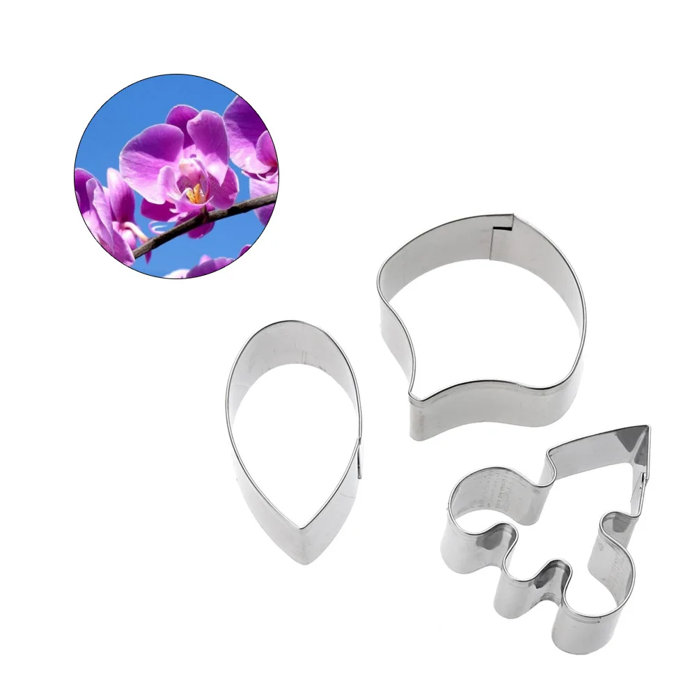 

Stainless Steel Phalaenopsis Orchids Petal Shape Cutter Mold Designer DIY Polymer Clay Flower Cutting Molds