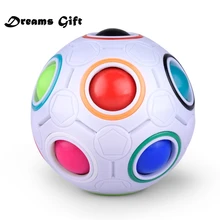 Kreative Magie Cube Ball Anti-Stress-Regenbogen Fußball Puzzle Montessori Kinder Spielzeug für Kinder Stressabbau Spielzeug JY70