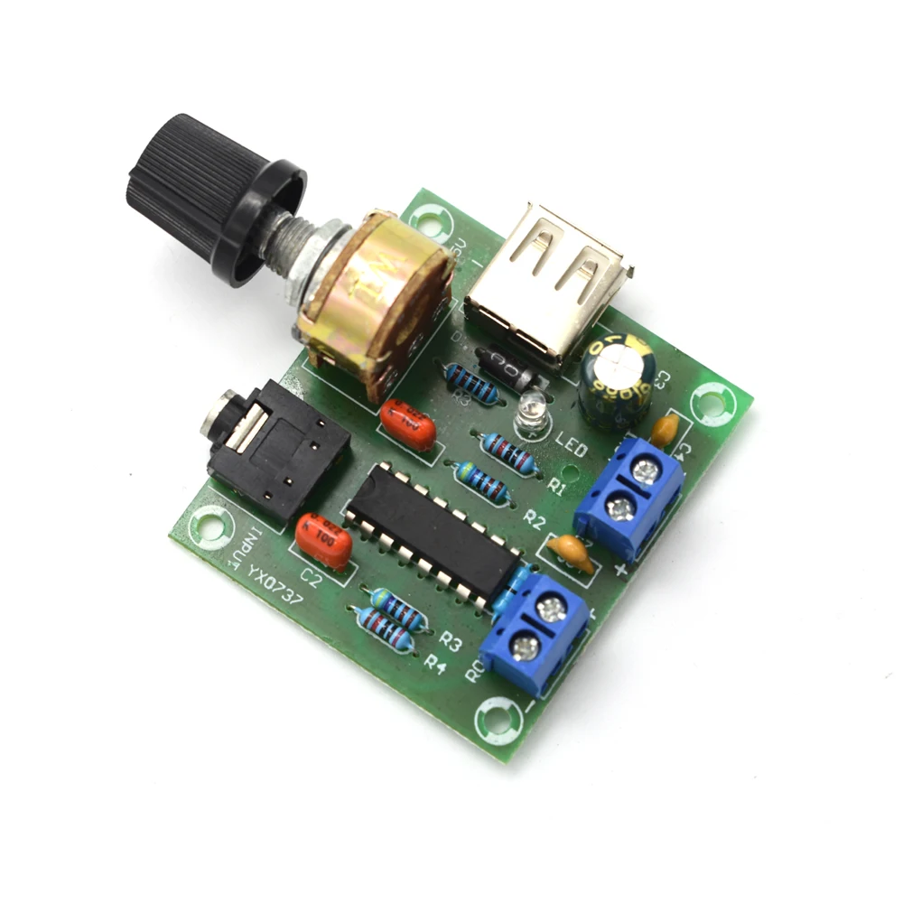 Миниатюрная Плата усилителя мощности Lusya USB 5Wx2 HIFI двухканальная звука CM2038 5 в