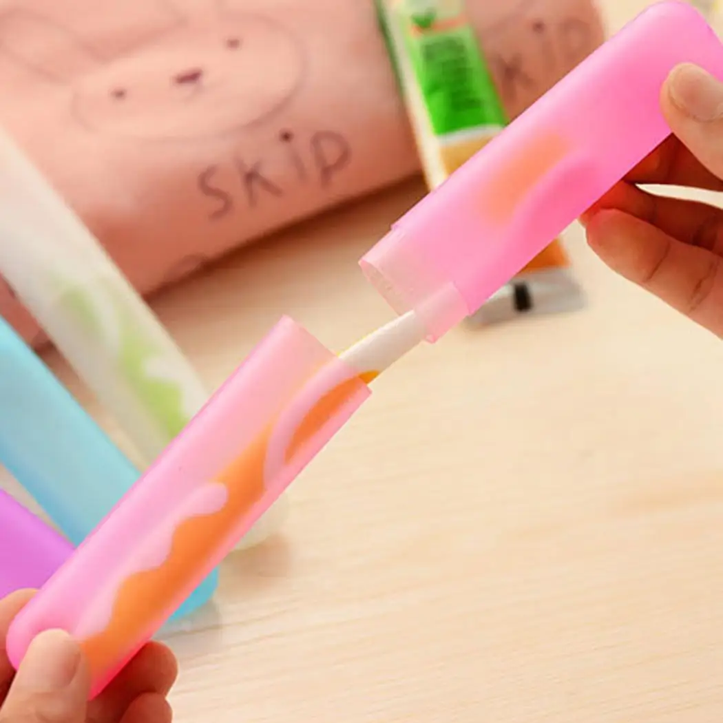 Portable Travel Toothbrush Holder cover Toothpaste Box Hiking Camping Cap Household Storage Cup Outdoor Bathroom Accessories Portable Travel Toothbrush Holder cover Toothpaste Box Hiking Camping Cap Household Storage Cup Outdoor Bathroom Accessories