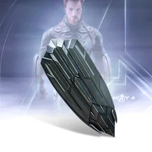 Капитан Steve Rogers Косплей щит черный ПВХ принадлежности на Хеллоуин для косплея 2 шт. набор супергерой Cos оружие Броня карнавальный дисгмент