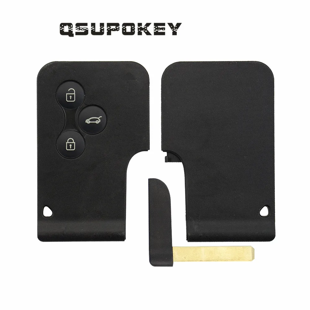 QSUPOKEY  Car accessories auto smart key smart card 434mhz pcf7947 for Renault Megane 2 Scenic Card II Grand key